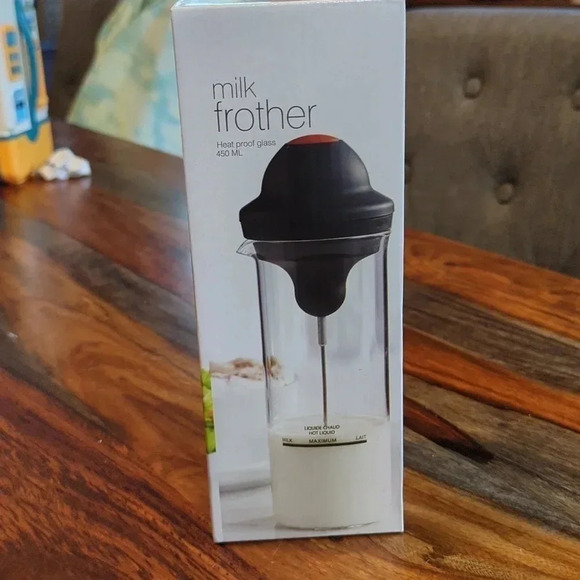 MILK frother heat proof glass 450ml - Picture 1 of 5